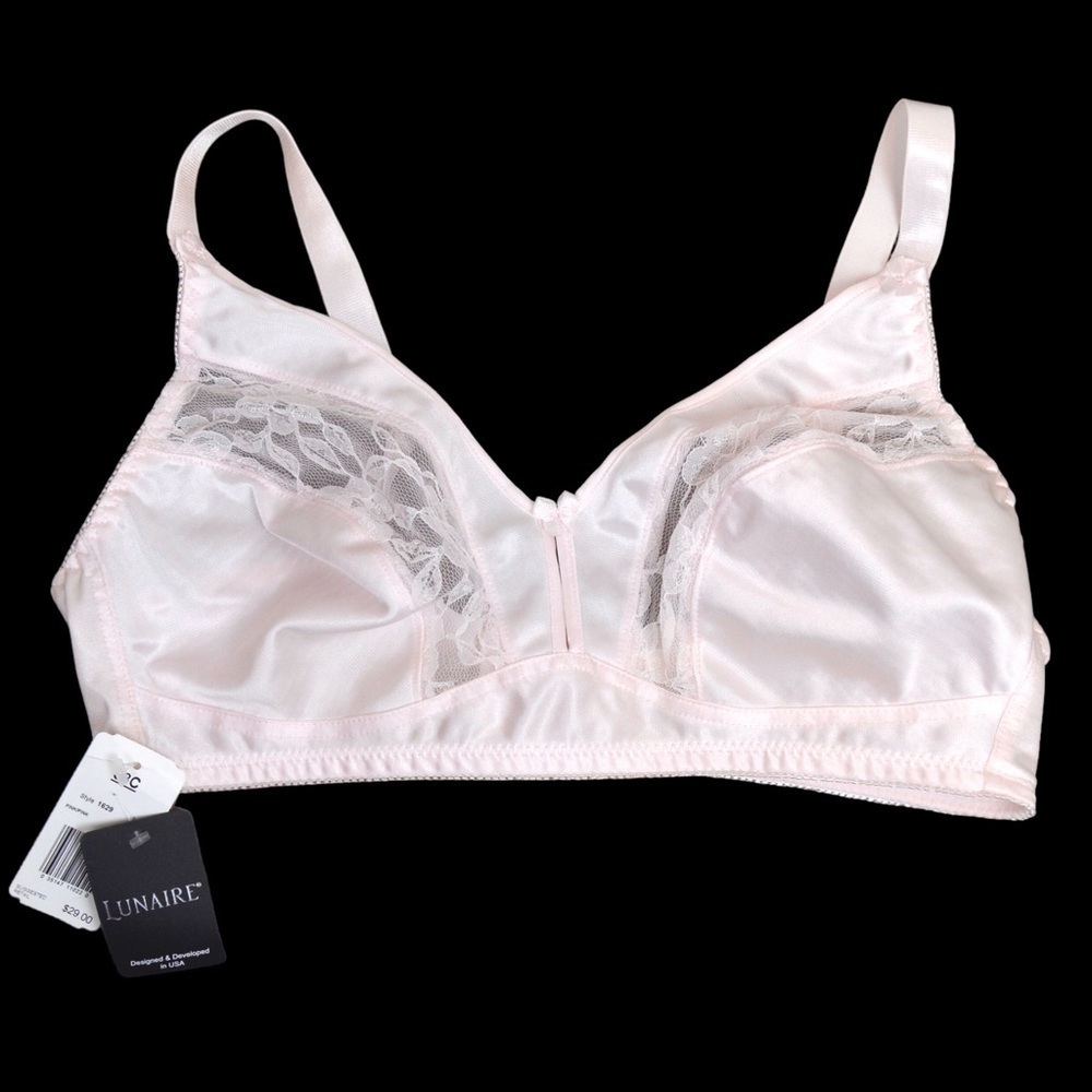 38C Lunaire Instant Shaping Wirefree Bra, Blush‎ Pink, NEW!